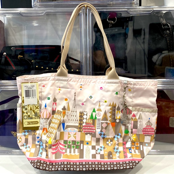 Lesportsac Handbags - 🌈LeSportSac X Disney “See The World” Carry All Tote, w/ Embroidered Details